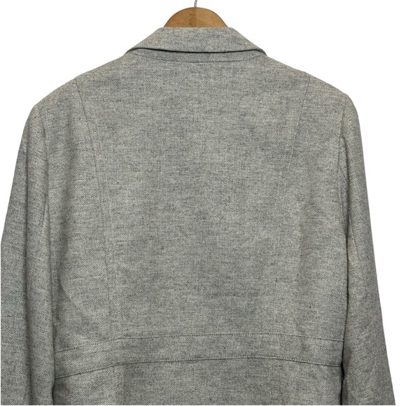 FOSSIL Gray Wool and Rayon Blend Two Button Blazer Extra Large - Picture 6 of 12